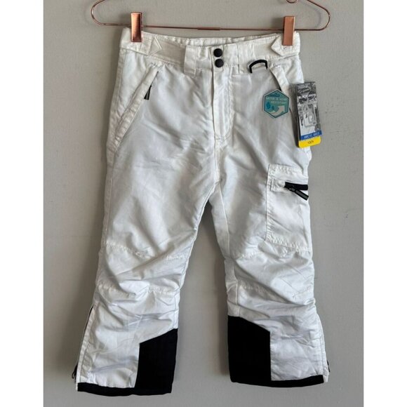Arctic Quest Unisex Kids Insulated Windproof Winter Snow Pants White Sz XS (5/6) - Picture 1 of 9